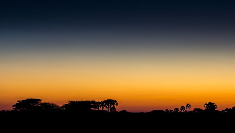 Kleurrijke zonsondergang van Steven Driesen