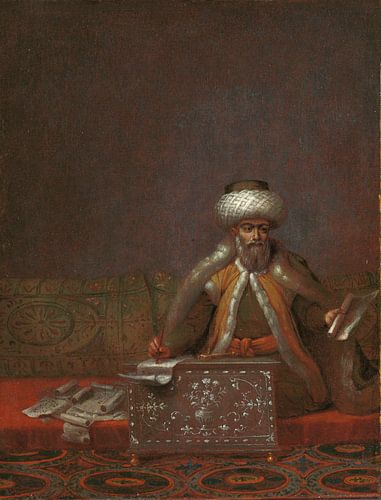 De reis effendi, hoofd van de kanselarij, Jean Baptiste Vanmour, ca. 1727 - ca. 1730