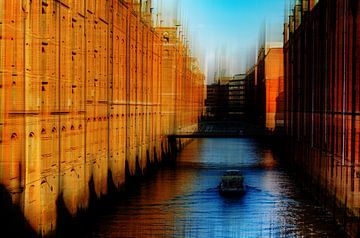 Hamburg Speicherstadt van Dieter Walther