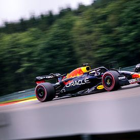 Max Verstappen tijdens de grand prix van België 2022 van Rubin Versigny