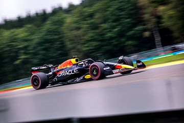 Max Verstappen tijdens de grand prix van België 2022