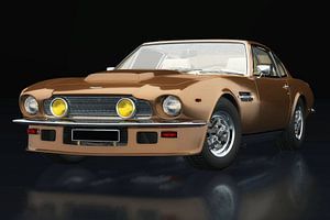 Aston Martin Vantage 1977 vue trois quarts sur Jan Keteleer