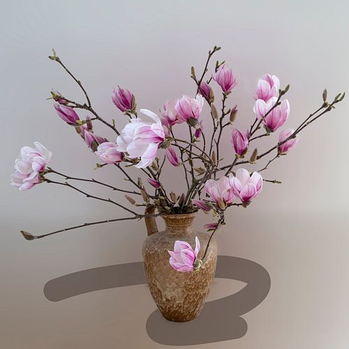 Magnolia dans un vase sur Wilna Thomas