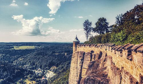 Uitzicht vanaf vesting Königstein