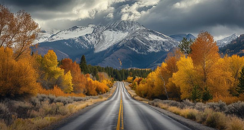 Herbstliche Fahrt durch Colorado von fernlichtsicht