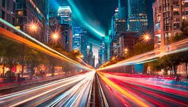 Verlichting op de snelweg