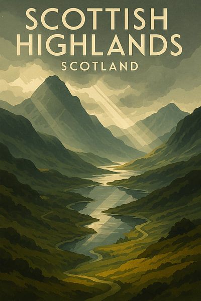 Highlands écossais Écosse Nature sauvage par Travel Shop