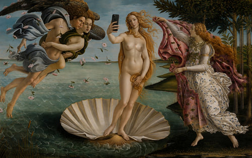 Venus macht ein Selfie von Rene Ladenius Digital Art