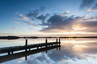 Sunrise at Lauwersmeer lake by Ton Drijfhamer thumbnail
