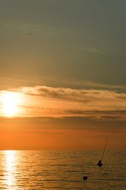 Sunset with fisherman, Lovina, Bali, Indonesia von Olivier Van Acker