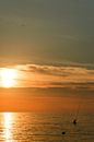 Sunset with fisherman, Lovina, Bali, Indonesia by Olivier Van Acker thumbnail