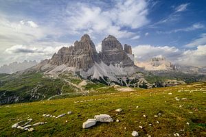 Die Drei Zinnen in den Dolomiten Italien