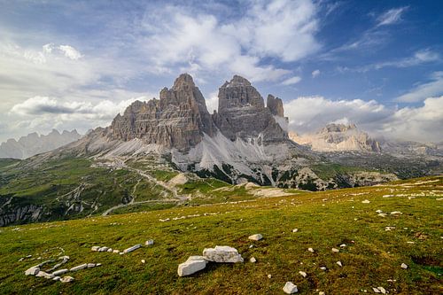 Tre Cime of Drei Zinnen in de Dolomieten Italië