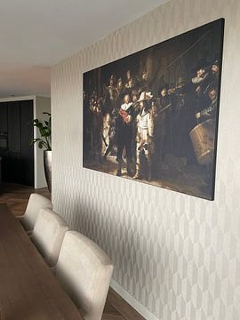 Klantfoto: Uitsnede De Nachtwacht,Rembrandt van Rijn