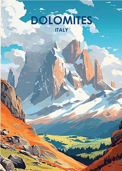 Majestätische Gipfel der Dolomiten