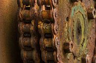 Rusted gears with chains by Paul Wendels thumbnail