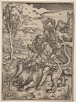 Samson et le lion, Albrecht Dürer