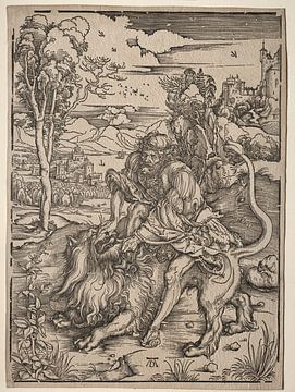 Samson und der Löwe, Albrecht Dürer von De Canon