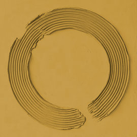 Ensō – Zen, Wabi-Sabi in Relief I by AidasignArt