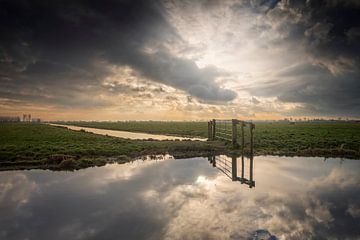 ochtend op het platteland in het Groene Hart in Zuid-Holland