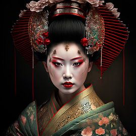 Portrait of a geisha