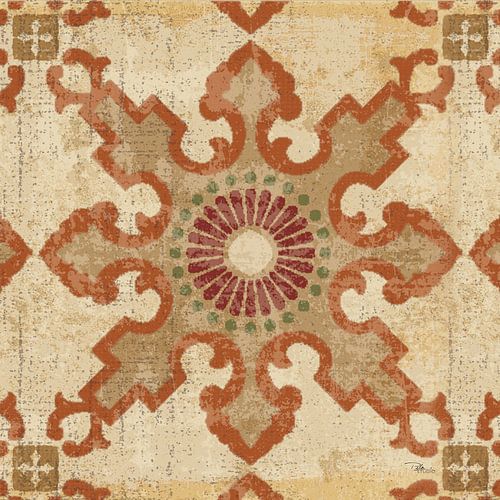 Moroccan Patchwork Red Tile III, Pela Studio