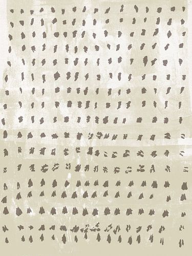 Wabi-sabi-patroon in bruin op beige en wit.