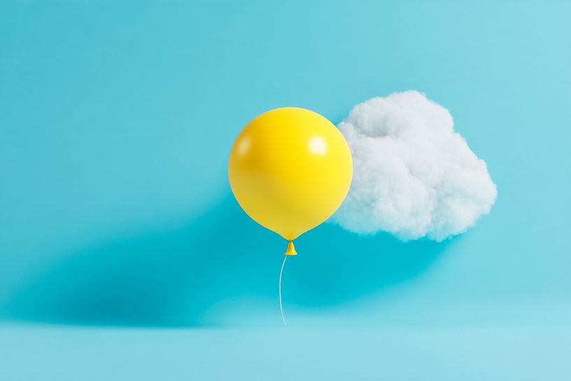 Luftballon Wolke von Poster Art Shop
