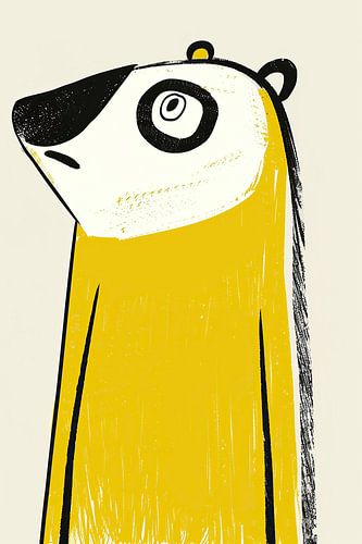 Meerkat | Montre à regard jaune