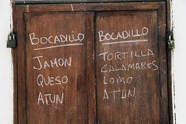 Spanische Speisekarte von Gert-Jan Siesling