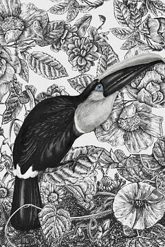Vintage Bird van Marja van den Hurk