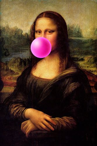 Mona Lisa mit Kaugummi