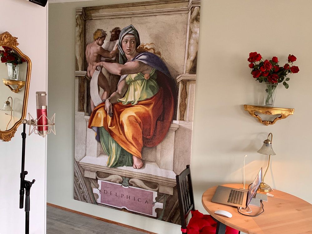 Michelangelo. Sixtijnse Kapel, Delphische Sibille 