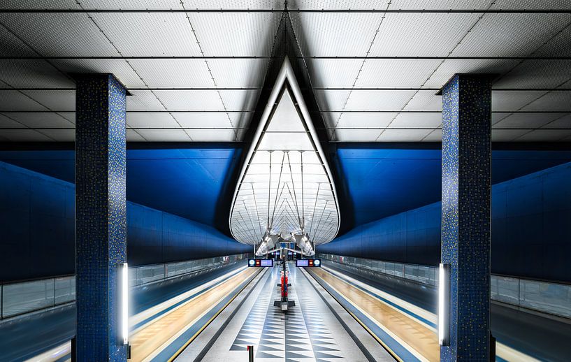 Blaue U-Bahn von Martijn Kort