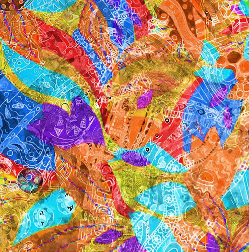 KALEIDARA : Décoration murale aux motifs abstraits éclatants