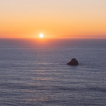 Der Sonnenuntergang in Fisterra, der berühmteste Spaniens
