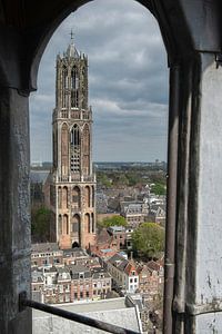Vue unique de la tour du Dom à Utrecht