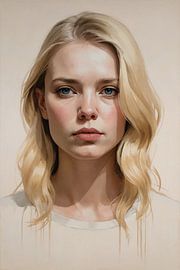 Blond mit heiterem Blick und weichem Licht von Art & Soul Creations