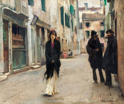 Street in Venice (1882) by John Singer Sargent.