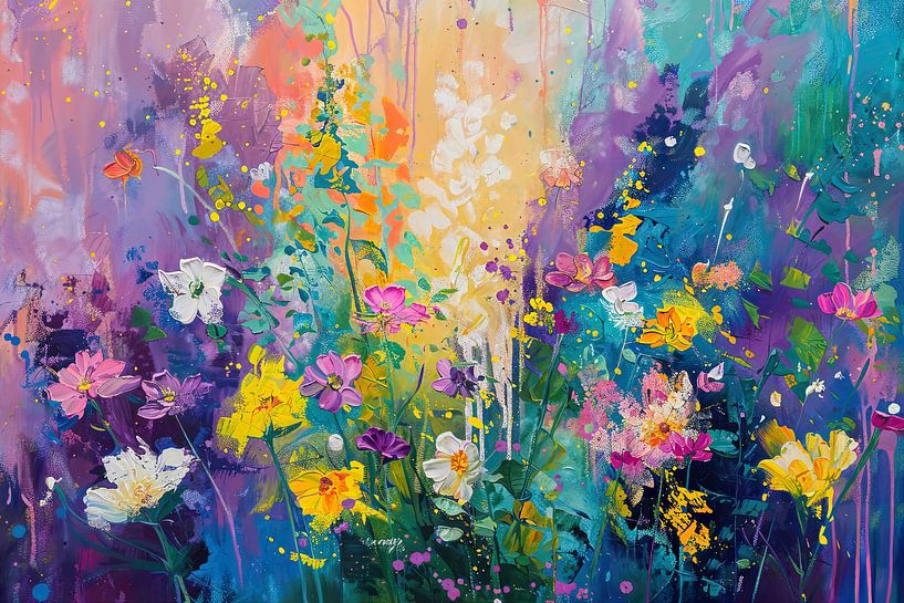 Blumenfeld Impressionismus von Wunderbare Kunst