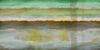 Gelaagd, abstract landschap