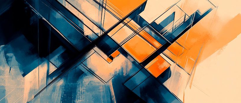 Abstrakte geometrische Komposition von Poster Art Shop