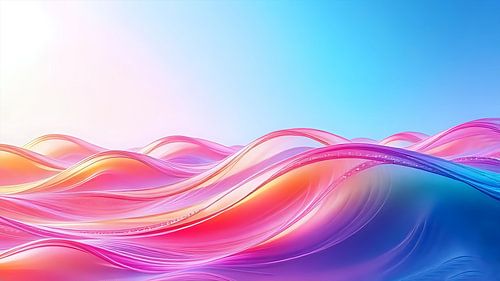 Delicate lichtgolven