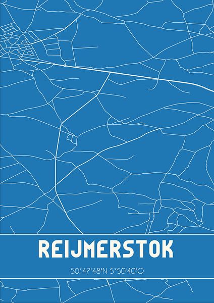 Blueprint | Map | Reijmerstok (Limburg) by Prints of Place