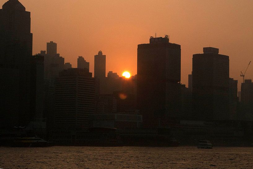 Zonsondergang Hongkong von Brenda Reimers Photography
