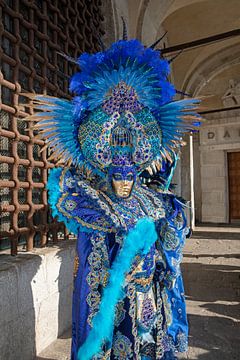 Fantastisch kostuum op het carnaval van Venetië