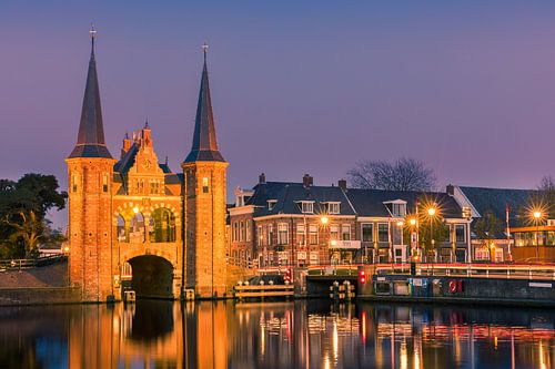 The water gate in Sneek, Friesland, Netherlands