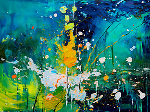 Moderne abstrakte Malerei: Splash