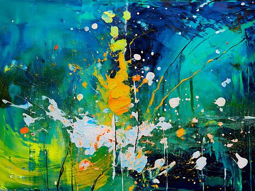 Peinture abstraite moderne : Splash