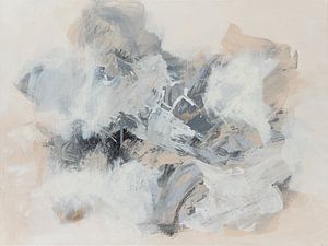 Warme Erdfarben abstrakt - Harmonie der Zeitlosigkeit - minimalistisch abstrakte Kunst zum Wohlfühlen